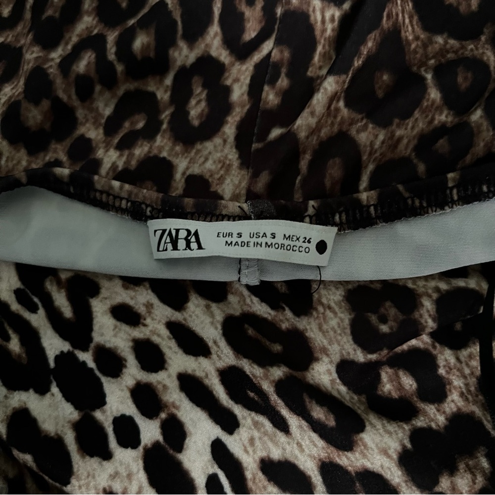 Zara Leopard Print Backless Dress - Picture 2 of 4